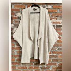 Lane Bryant Cable Knit Wool Sweater Cardigan Size 14/16